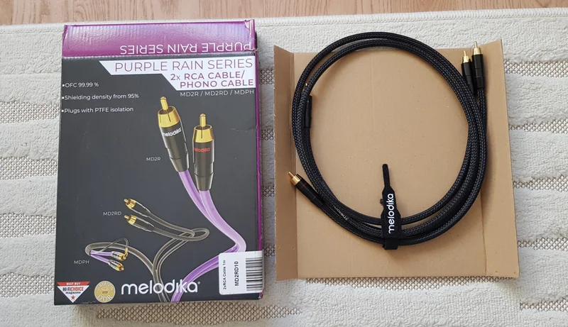 Melodika - Analogue Interconnect 2xRCA &ndash; 2xRCA - Black Edition - Bild 1 av 1