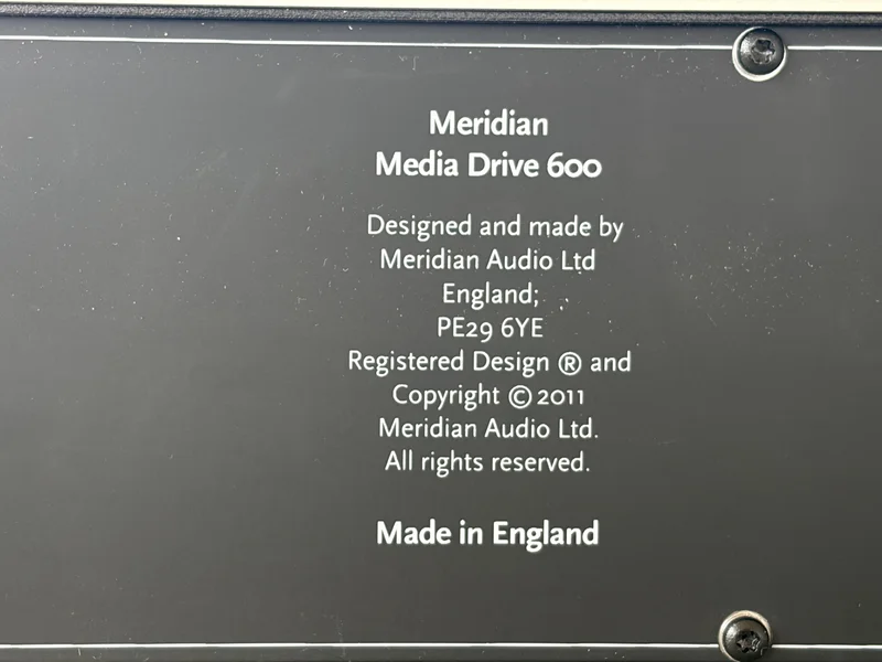 Meridian Mediadrive 600 - Bild 7 av 9