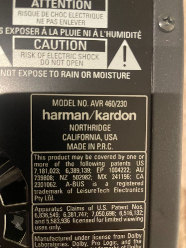 Harman Kardon AVR 460 - Bild 4 av 4