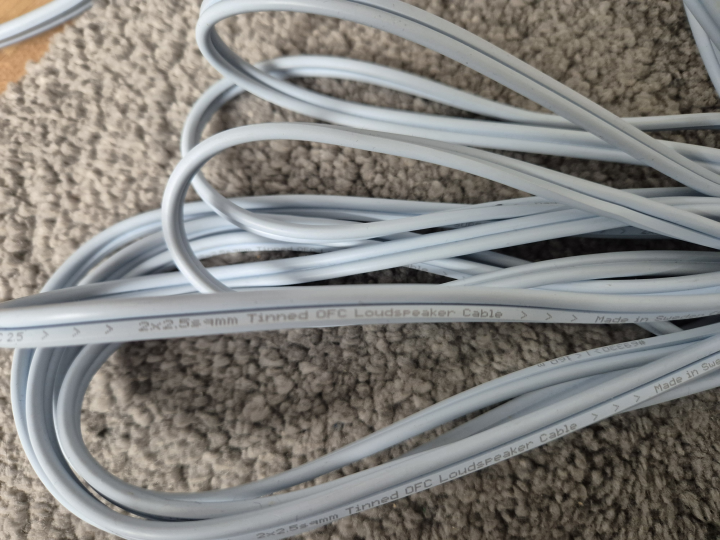 Supra högtalarkablar 1 st 4.0 mm 6m o 1 st 2.5 mm 8 meter