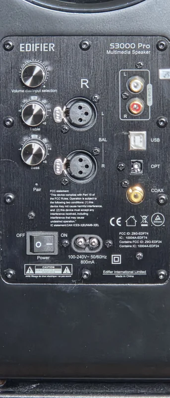 Aktiva stativare med balanserad input bla. Edifier S3000 Pro Aktiva stativare med balanserad input bla. Edifier S3000 Pro - Bild 3 av 3