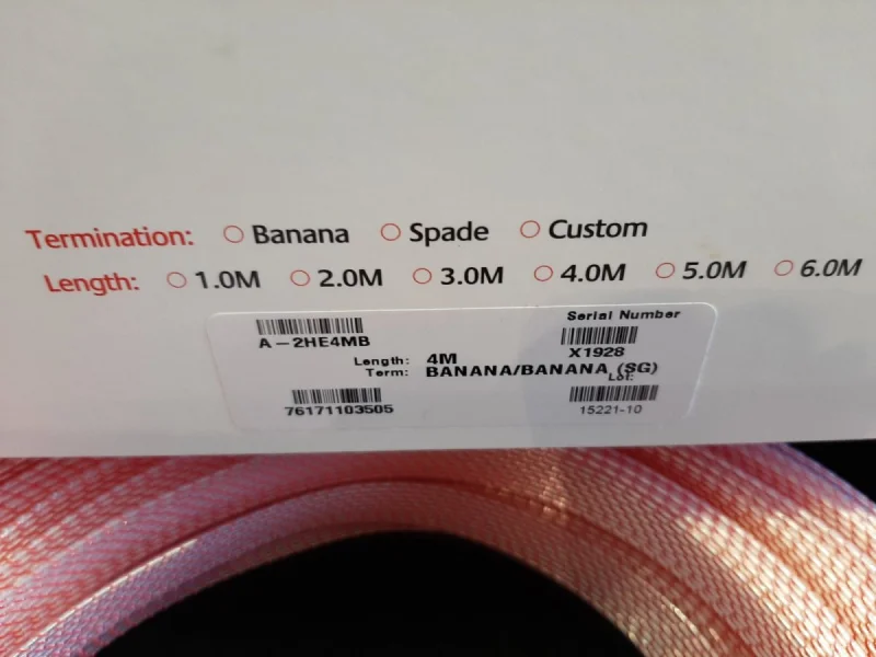 Nordost Heimdall 2 h&ouml;gtalarkablar 4 meter - Bild 4 av 4