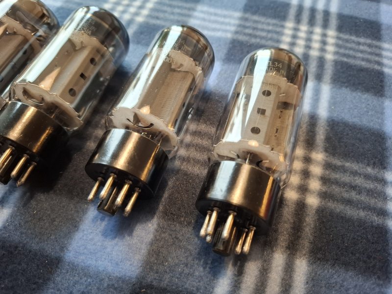 Sovtek EL34 (6ca7) Fat Bottle NIB/NOS matchad kvartett - Bild 8 av 8