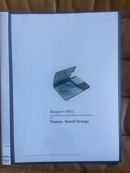 B&O Beogram 8002 med MMC1, servad och uppmätt B&O Beogram 8002 med MMC1, servad och uppmätt - Bild 4 av 7