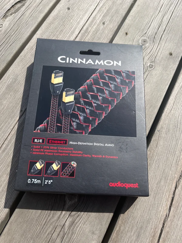 Audioquest cinnamon Ethernet 0,75m - Bild 1 av 1