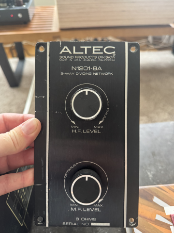 Altec N1201-8A, klassiska delningsfilter