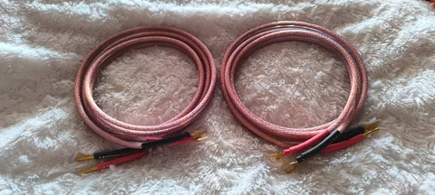 LucaSoundVision Van Damme 6mm LC-OFC Copper h&ouml;gtalarkablar 2st 1.5m