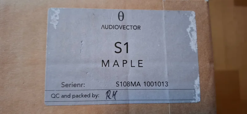 Audiovector S1 maple stativh&ouml;gtalare nya i kartong - Bild 6 av 6