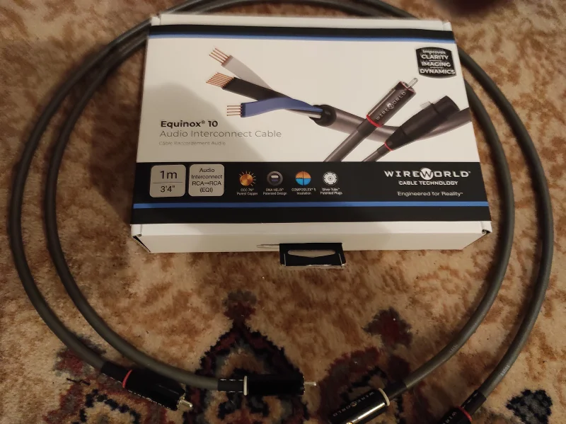 Wireworld Equinox10 1m rca signalkabel - Bild 1 av 2