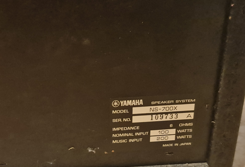 Yamaha NS-700X Yamaha NS-700X - Bild 7 av 14