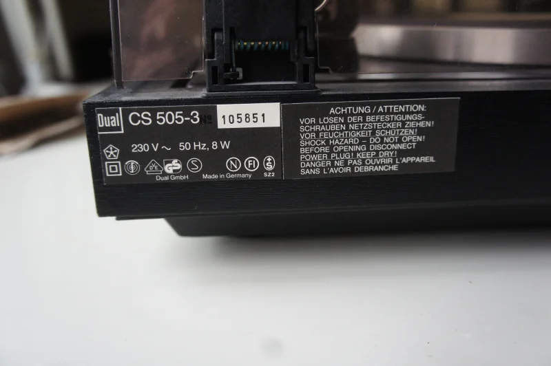 Dual 505-3 Audiophile Concept m Audio Technica AT-VM95E - Bild 5 av 6