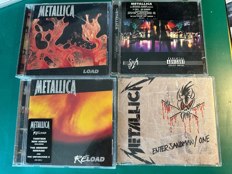 3 x Metallica + en CDS Promo, Vinylsingel 3 x Metallica + en CDS Promo, Vinylsingel - Bild 2 av 2
