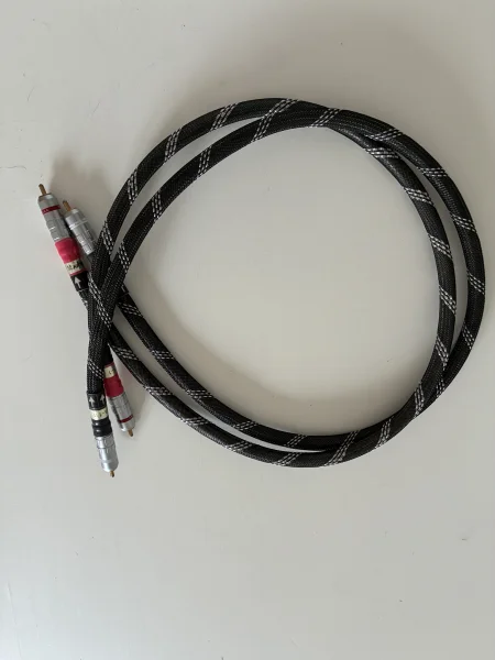 Xindak FA-1 RCA signalkabel 1 m &ndash; l&aring;sbara kontakter (WBT-typ) - Bild 1 av 5