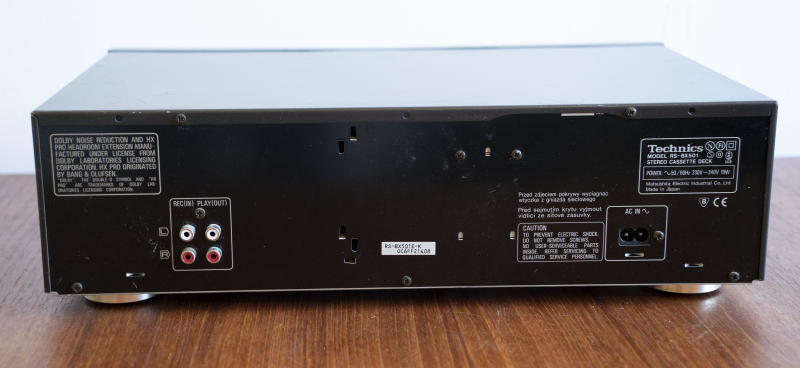 Technics RS-BX501 Stereo Cassette Deck (1994-03) Technics RS-BX501 Stereo Cassette Deck (1994-03) - Bild 4 av 5