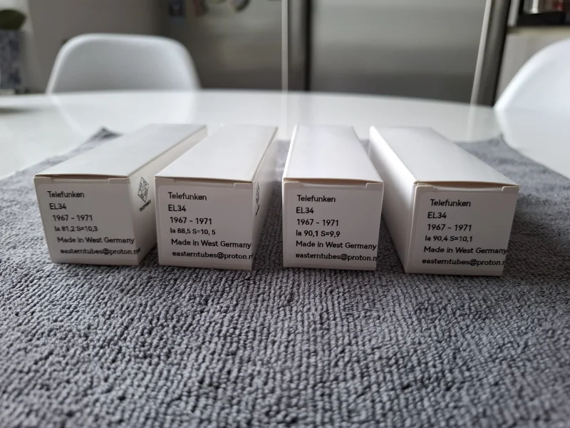 EL34 Telefunken (1967-1971) matchad kvarett radior&ouml;r - Bild 2 av 7