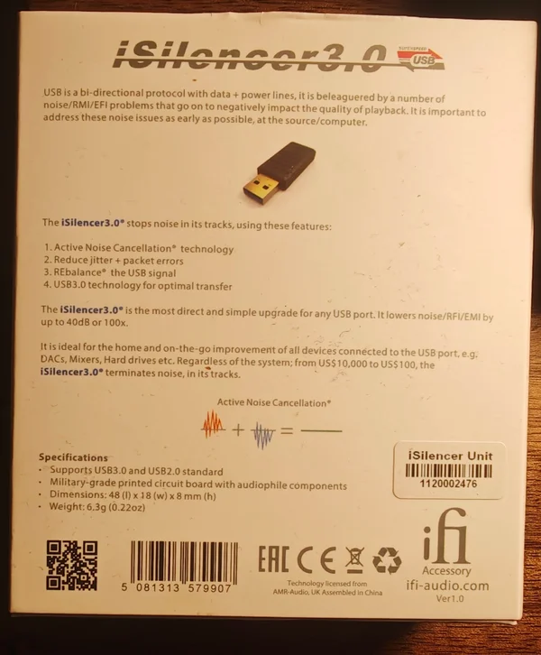 iFi Audio iSilencer 3.0 USB iFi Audio iSilencer 3.0 USB - Bild 2 av 3