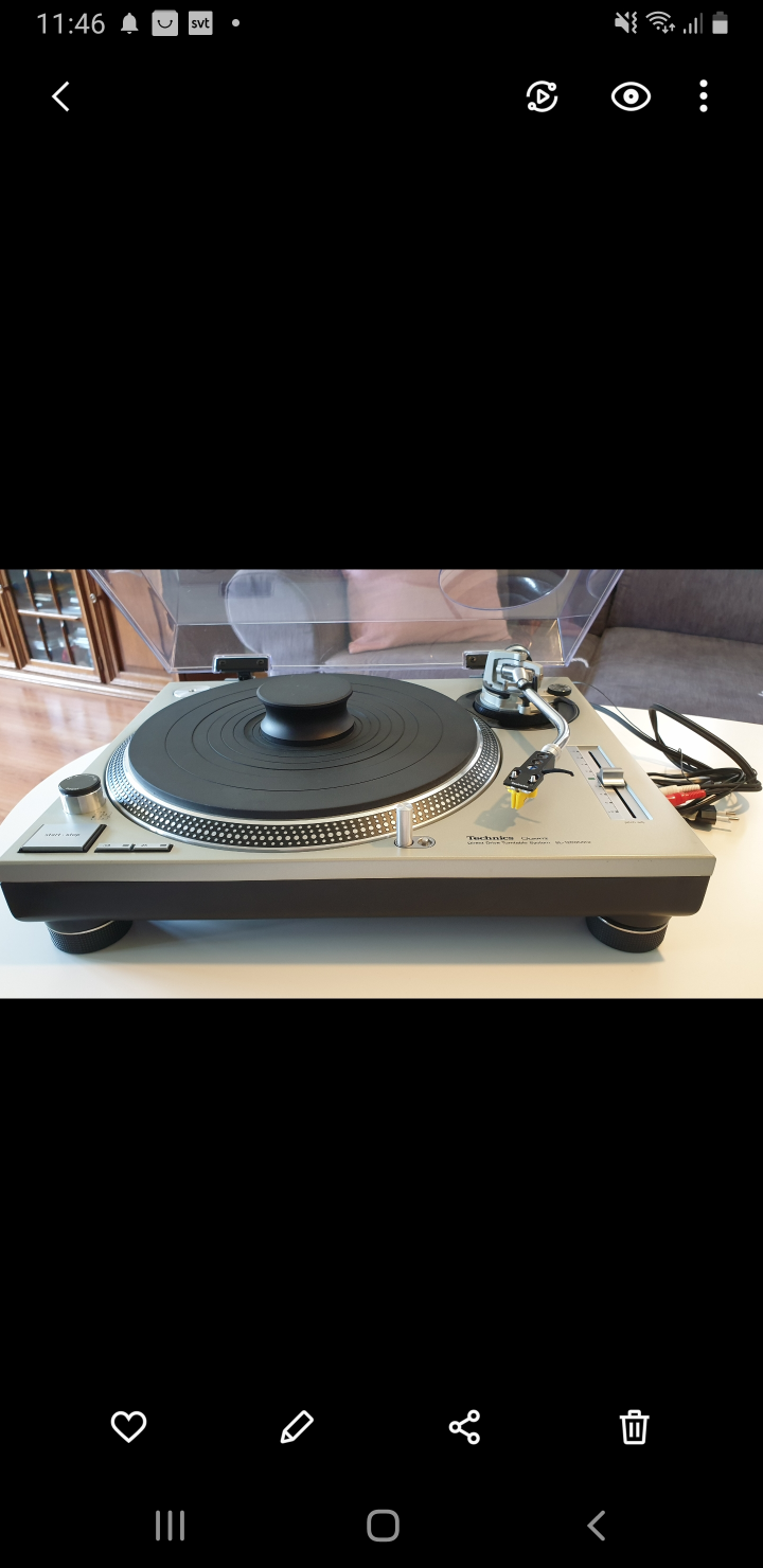 Technics sl1200mk2 nyskick ink rega exact pickup