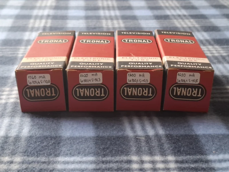 EL34 / 6ca7 TRONAL (RFT Östtyskland) Matchat kvartett NOS EL34 / 6ca7 TRONAL (RFT Östtyskland) Matchat kvartett NOS - Bild 6 av 6