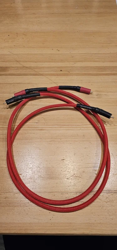 Ett par 1m The Chord Company Shawline Analogue interconnect kablar - Bild 2 av 2