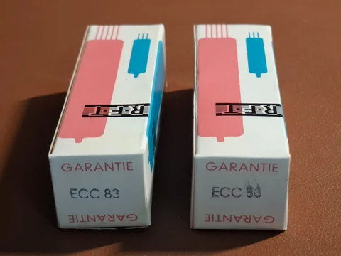 RFT ECC83 / 12AX7 – Matchat NOS-par – Tysk kvalitet