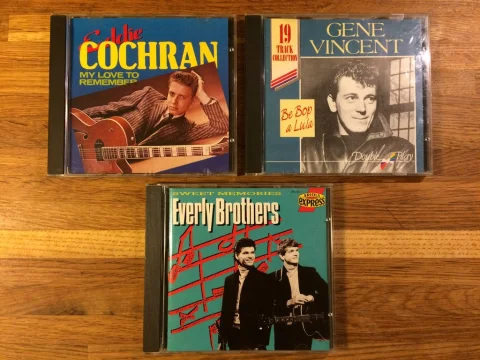 CD - E. COCHRAN / G. VINCENT / EVERLY BROTHERS (50&acute;s-60&acute;s) FINT SKICK.!