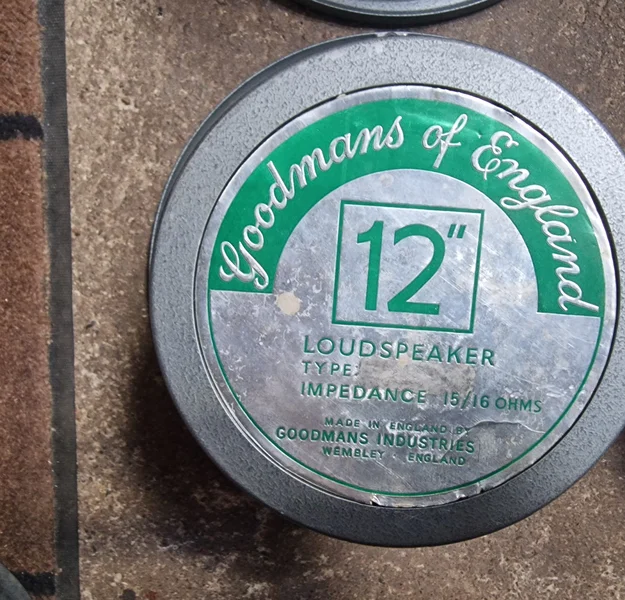 Goodmans 12" fyra stycken. S&auml;ljes &auml;ven som par. - Bild 3 av 7