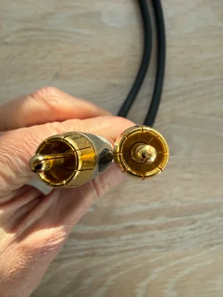 IXOS RCA stereokabel – 1 m – guldpläterade kontakter