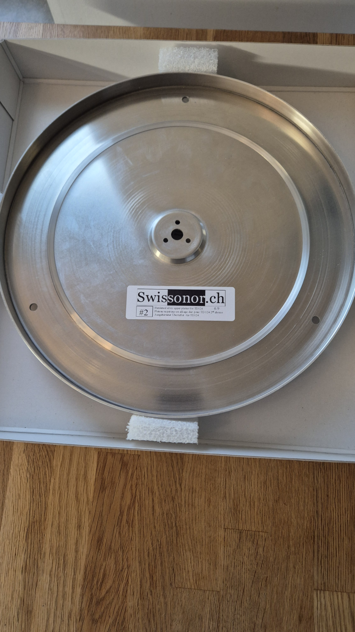 Swissonor top plate för Thorens TD-124