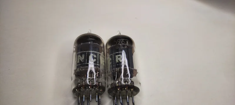 Elektronr&ouml;r matchat par NCR 5963/ECC82/12AU7 NOS - Bild 2 av 5