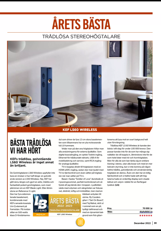 KEF LS60 Wireless - Komplett hifisystem - Aktiva högtalare - Beg KEF LS60 Wireless - Komplett hifisystem - Aktiva högtalare - Beg - Bild 2 av 3