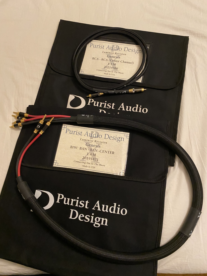 Purist Audio Luminist rev Genesis RCA + högtalare kabel 