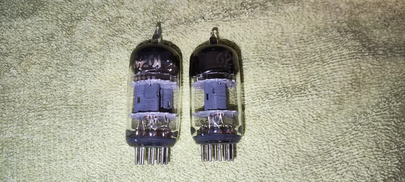 Matchat par General Electric (GE) 6201&nbsp;med&nbsp;D-getter&nbsp;och&nbsp;triple mica! Fr&aring;n min samling! - Bild 2 av 6