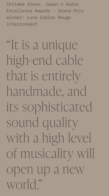 Luna Rouge Speaker Cables 2x3m 
