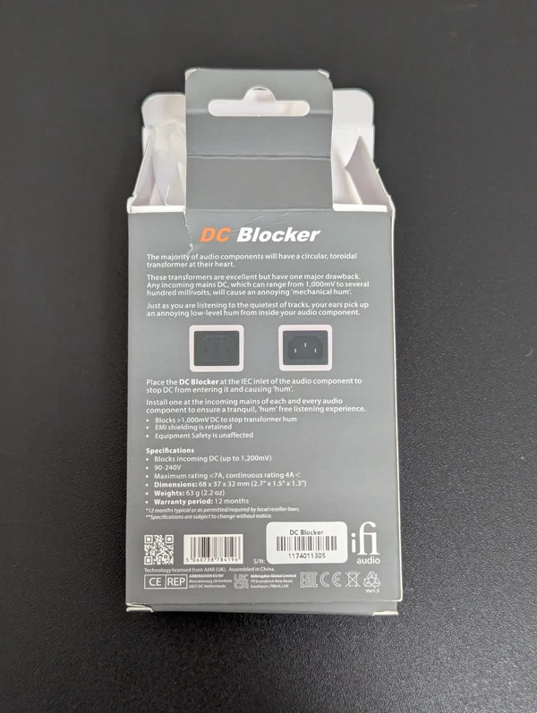 Ifi Audio Silent Power DC Blocker Ifi Audio Silent Power DC Blocker - Bild 2 av 6