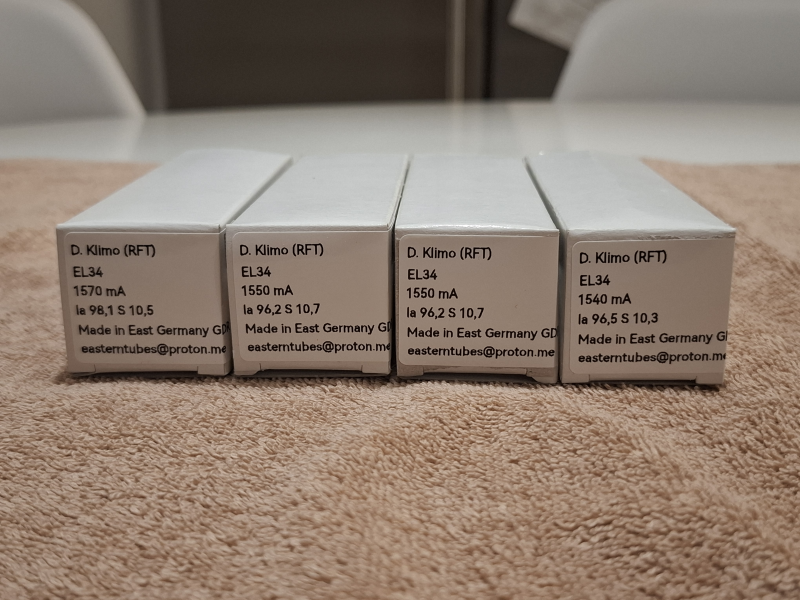 EL34 / 6ca7 D Klimo (RFT Östtyskland) Matchat kvartett NOS EL34 / 6ca7 D Klimo (RFT Östtyskland) Matchat kvartett NOS - Bild 2 av 7
