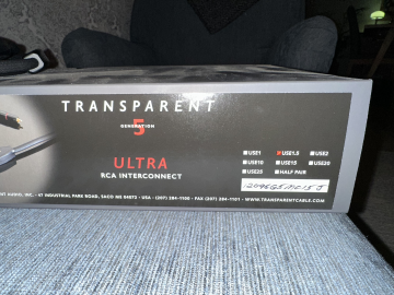 Transparent ULTRA G5 1,5m RCA.