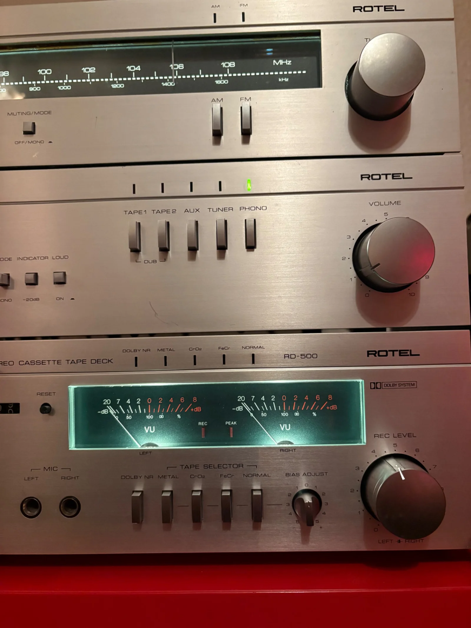 Rotel RA-500 + RD-500 + RT-(00 - Bild 3 av 15