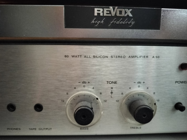 Revox A77 mk III med Förstärkare A50