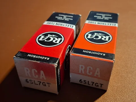 RCA 6SL7GT Black Plate – NOS Matched Pair – Made in USA...