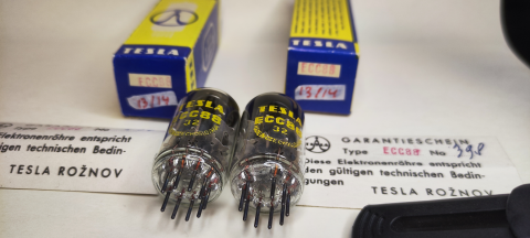 Matchat par Tesla ECC88 NOS