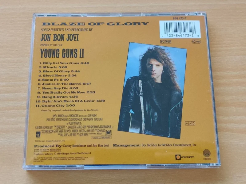 Jon Bon Jovi - Blaze Of Glory - Young Guns II Jon Bon Jovi - Blaze Of Glory - Young Guns II - Bild 2 av 3