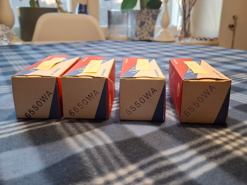Sovtek 6550WA (6550 / KT88) matchad kvartett NOS - Bild 1 av 6