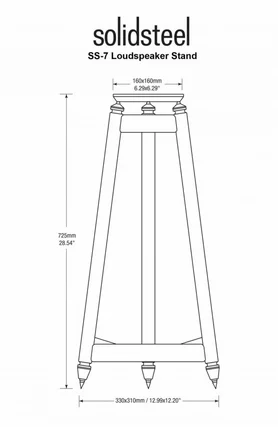 H&ouml;gtalarstativ Solidsteel SS-7 Raw