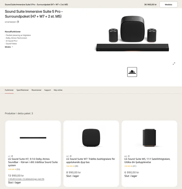 Helt nytt LG Sound Suite "Immersive Suite 5 Pro" - Bild 6 av 12