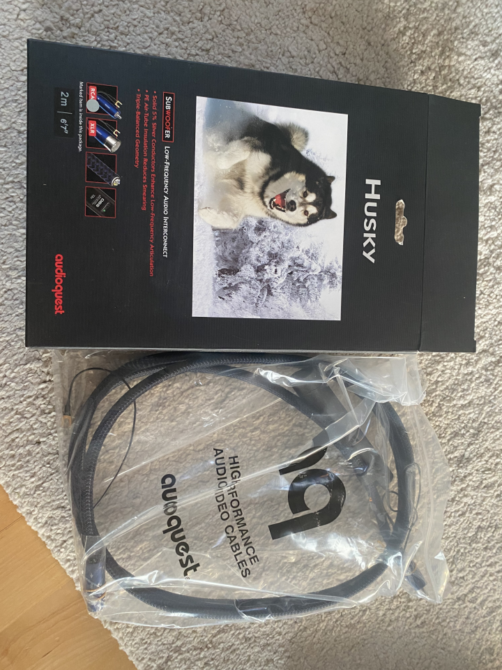 Audioquest Husky subbaskabel, 2m