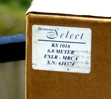 RCA kabel Kimber Kable Select 1016  2 x 6 Meter med WBT RCA FXLR 103 CU kontakt - Bild 7 av 7