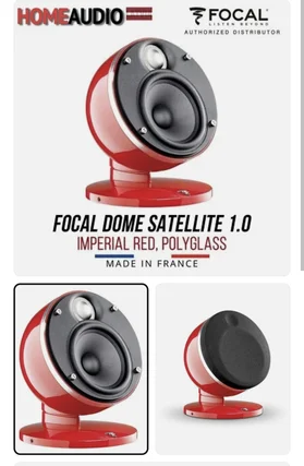 Focal dome 1 par vita vägg/bokhyllehögtalare satelliter