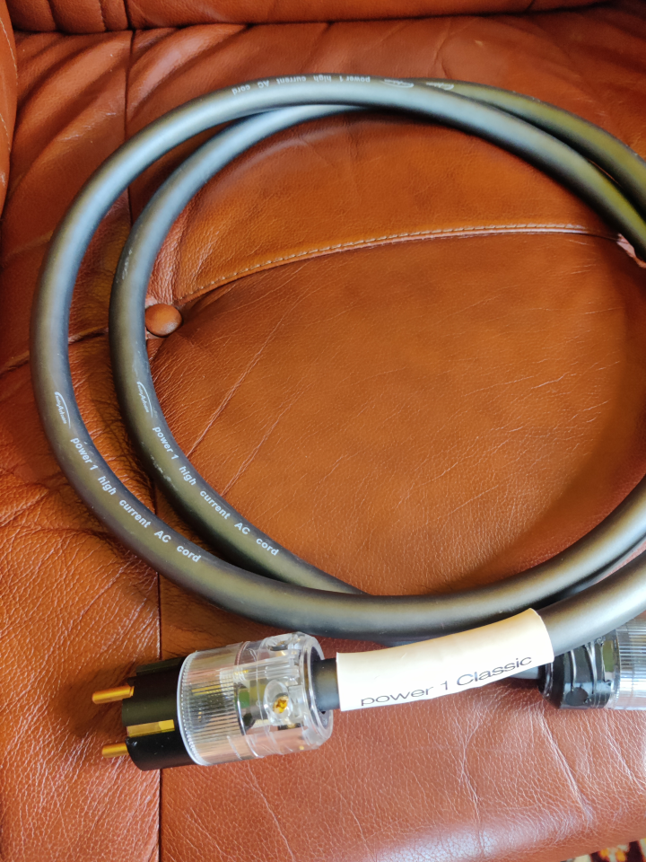 AAC power1 Classic AC Cable with Euro Schuko Male, 15A IEC