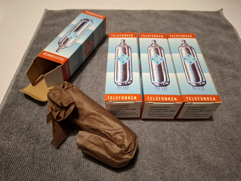 EL34 Telefunken (RFT) matchad kvartett - Bild 2 av 6