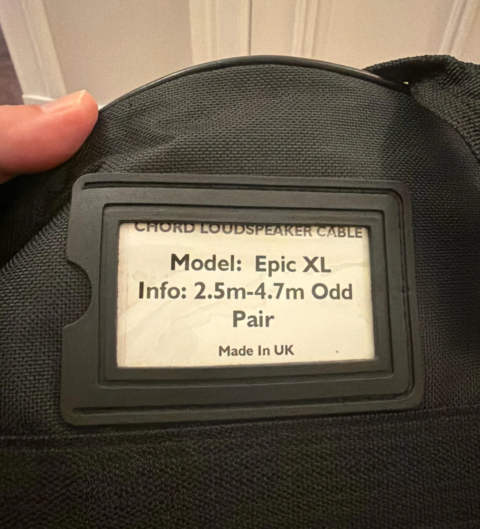 Chord Epic XL omaka par ( beställt hos Chord ) 2.5 m och 4.7 m odd pair, Beg
